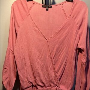 Moa Moa Pink Wrap Blouse